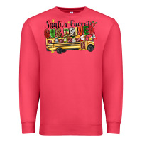 Cardinal santas favorite bus driver Premium Sweatshirt - texasbilliewilder