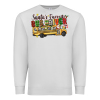 Santas Favorite Bus Driver Premium Sweatshirt | Teevron