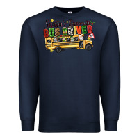 Navy santas favorite bus driver Premium Sweatshirt - texasbilliewilder