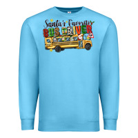Ocean Blue santas favorite bus driver Premium Sweatshirt - texasbilliewilder