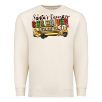 Sandshell santas favorite bus driver Premium Sweatshirt - texasbilliewilder