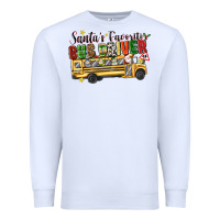 White santas favorite bus driver Premium Sweatshirt - texasbilliewilder