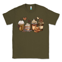 Army Green melanin afro coffee cups Classic Tee - MaliasSmallBusiness