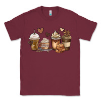 Burgundy melanin afro coffee cups Classic Tee - MaliasSmallBusiness