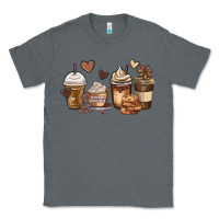 Charcoal Heather melanin afro coffee cups Classic Tee - MaliasSmallBusiness