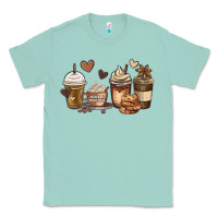 Seafoam melanin afro coffee cups Classic Tee - MaliasSmallBusiness