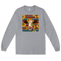Heather Grey serape hereford coaster Long Sleeve Tee - JahusDesignShop