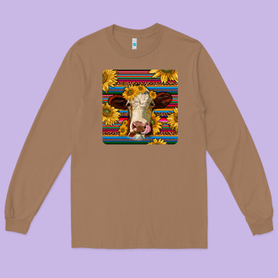 Serape Hereford Coaster Long Sleeve Tee Designed By Jahusdesignshop