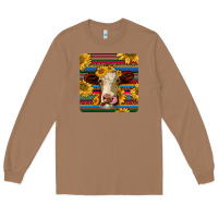 Toasted Coconut serape hereford coaster Long Sleeve Tee - JahusDesignShop