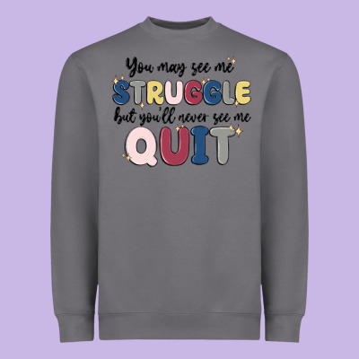 You May See Me Struggle Heavyweight Sweatshirt Designed By Maliassmallbusiness