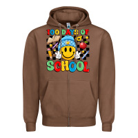 Chestnut 100 days of school Zipper Hoodie - Artiststas