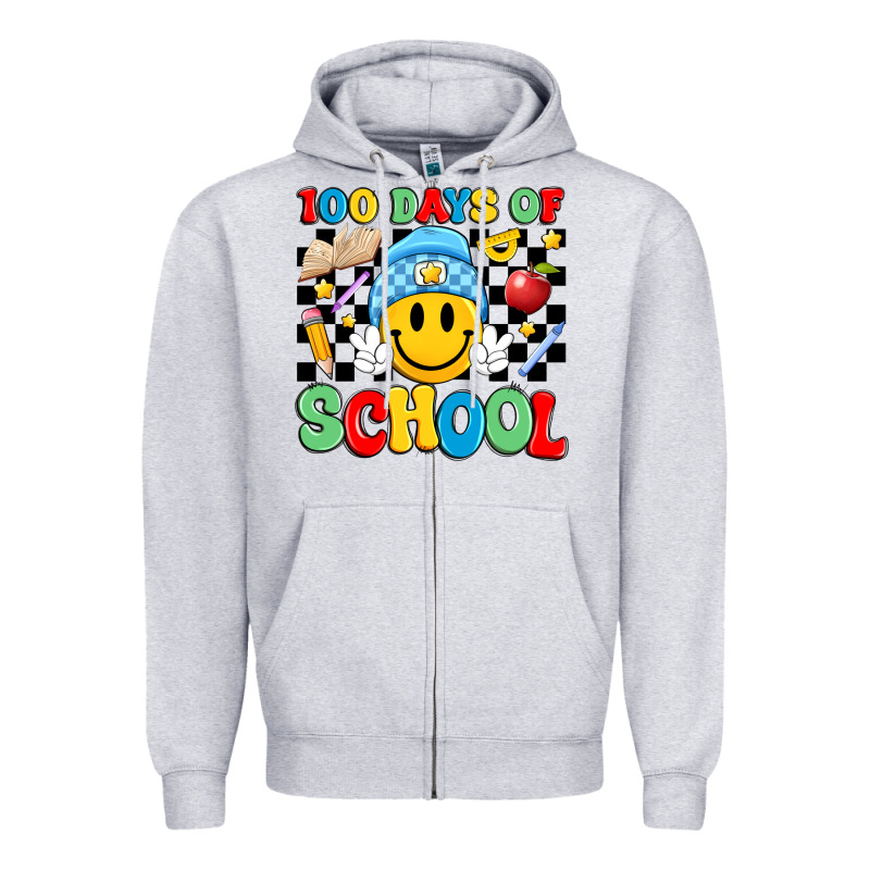 100 Days Of School Zipper Hoodie by Artiststas | Teevron