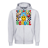 Heather Grey 100 days of school Zipper Hoodie - Artiststas