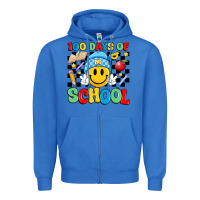 True Royal 100 days of school Zipper Hoodie - Artiststas