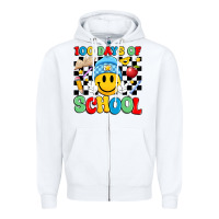 White 100 days of school Zipper Hoodie - Artiststas