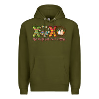Army Green Xoxo the original love letters Easter Day Premium Hoodie - HowdyJamesFarm