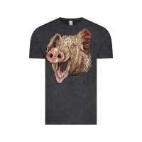 Vintage Black american yorkshire pig face Vintage Tee - LillyAllenDesigns