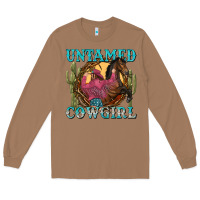 Toasted Coconut untamed cowgirl Long Sleeve Tee - NancyCooperArtShop
