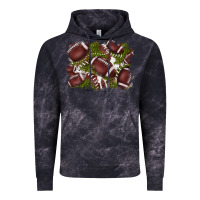 Cloud Black football background Vintage Hoodie - BarkalooDesign