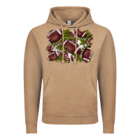 Vintage Coffee football background Vintage Hoodie - BarkalooDesign