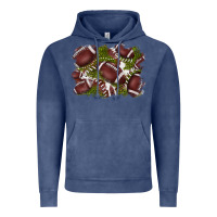 Vintage Denim football background Vintage Hoodie - BarkalooDesign