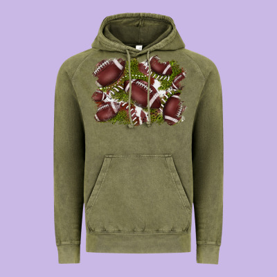 Football Background Vintage Hoodie Designed By Barkaloodesign