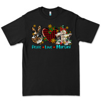 Black peace love martini Premium Tee - AdoDesignShop