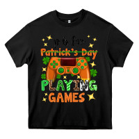 Black P is Patrick's Day playing games Heavy Core Tee - Neo Western