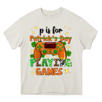 Cream P is Patrick's Day playing games Heavy Core Tee - Neo Western