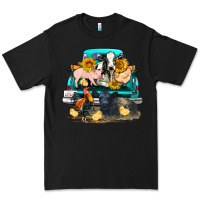 Black farm truck farm animals Premium Tee - FaDigitalArtStudio