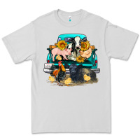 Dove Grey farm truck farm animals Premium Tee - FaDigitalArtStudio