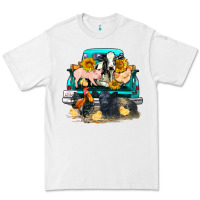 White farm truck farm animals Premium Tee - FaDigitalArtStudio