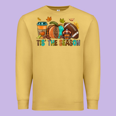 Tis' The Season Fall Premium Sweatshirt Designed By Nancycooperartshop