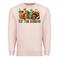 Pale Pink Tis' the season Fall Premium Sweatshirt - NancyCooperArtShop