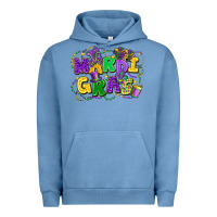 Pigment Pebble Blue mardi gras Urban Hoodie - FaDigitalArtStudio