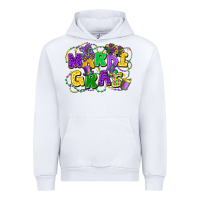 White mardi gras Urban Hoodie - FaDigitalArtStudio