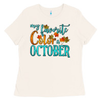 Bone my favorite color is october Ladies Tee - HRA Design Shop