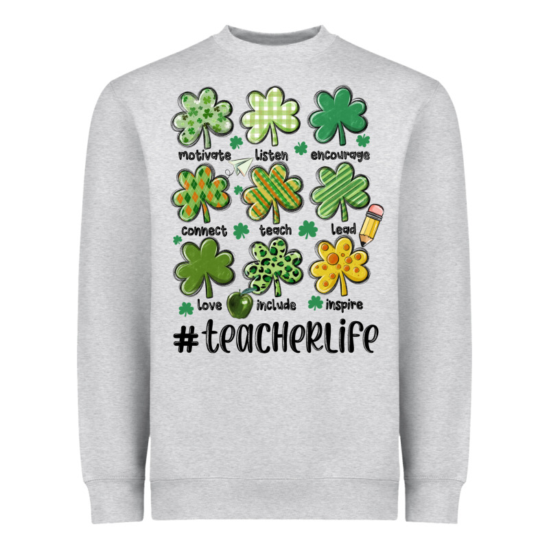 Teacher St.patrick's Heavyweight Sweatshirt by MaliasSmallBusiness | Teevron