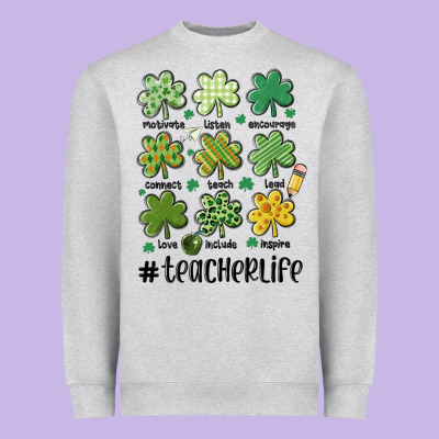 Teacher St.patrick's Heavyweight Sweatshirt Designed By Maliassmallbusiness