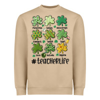 Mushroom teacher st.patrick's Heavyweight Sweatshirt - MaliasSmallBusiness