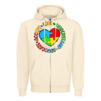 Sandshell autism awareness puzzle heart love understand advo Zipper Hoodie - Artiststas