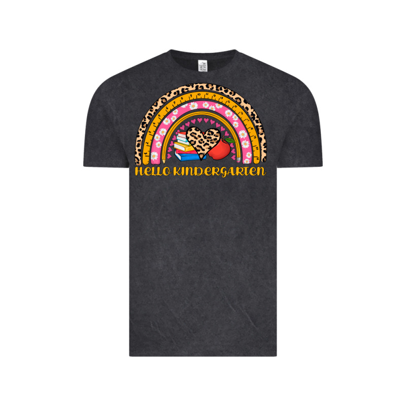 Back To School Rainbow Hello Kindergarten Vintage Tee by AdoDesignShop | Teevron