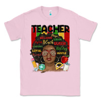 Bubblegum Pink black woman teacher Classic Tee - MaliasSmallBusiness