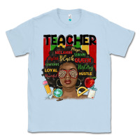 Dusty Blue black woman teacher Classic Tee - MaliasSmallBusiness