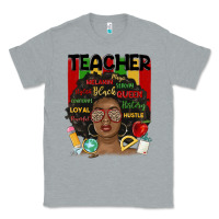 Heather Grey black woman teacher Classic Tee - MaliasSmallBusiness