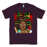 Plum black woman teacher Classic Tee - MaliasSmallBusiness