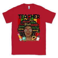 Red black woman teacher Classic Tee - MaliasSmallBusiness