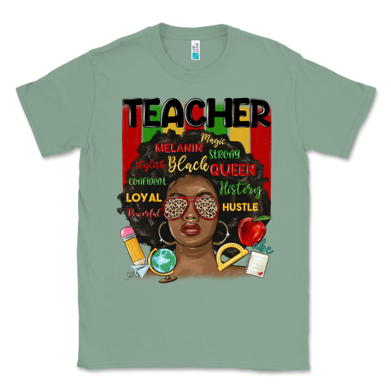 Black Woman Teacher Classic Tee by MaliasSmallBusiness | Teevron