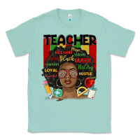 Seafoam black woman teacher Classic Tee - MaliasSmallBusiness