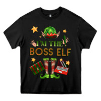 Black im the boss elf Heavy Core Tee - FaDigitalArtStudio